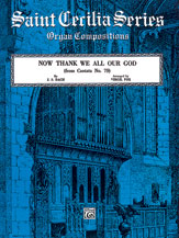 Now Thank We All Our God Organ sheet music cover Thumbnail